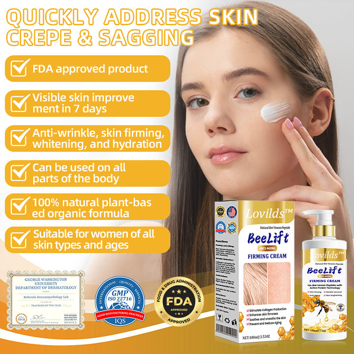💐💞Lovilds™ BeeLift Anti-Aging Firming Cream,Address Crepe & Sagging(🔥60% Off for a Limited Time!)