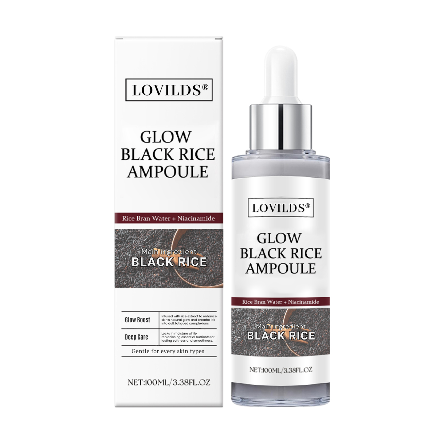LOVILDS® Glow Black Rice Ampoule