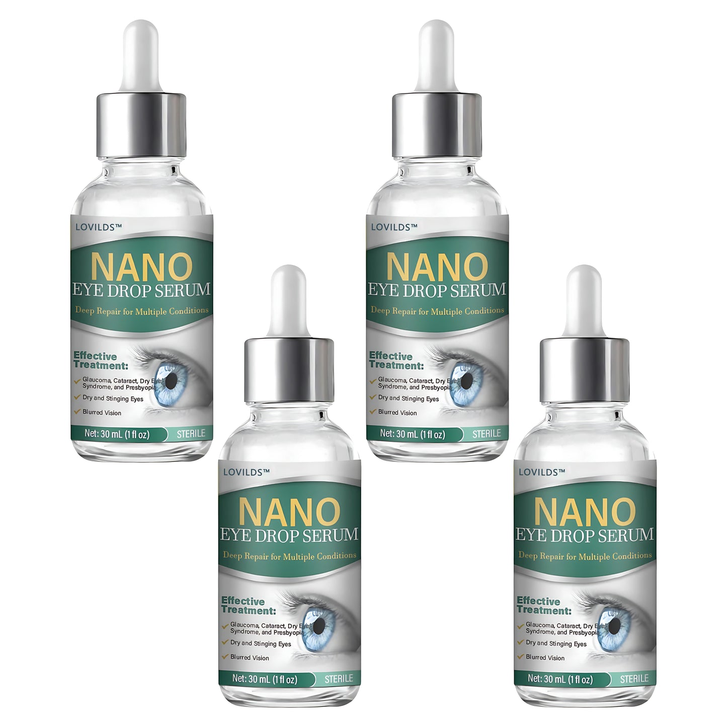 👩⚕️LOVILDS™ Nano Eye Drops Serum ✅FDA Approved(Suitable for presbyopia, dry eye syndrome, glaucoma, and cataracts) 👀