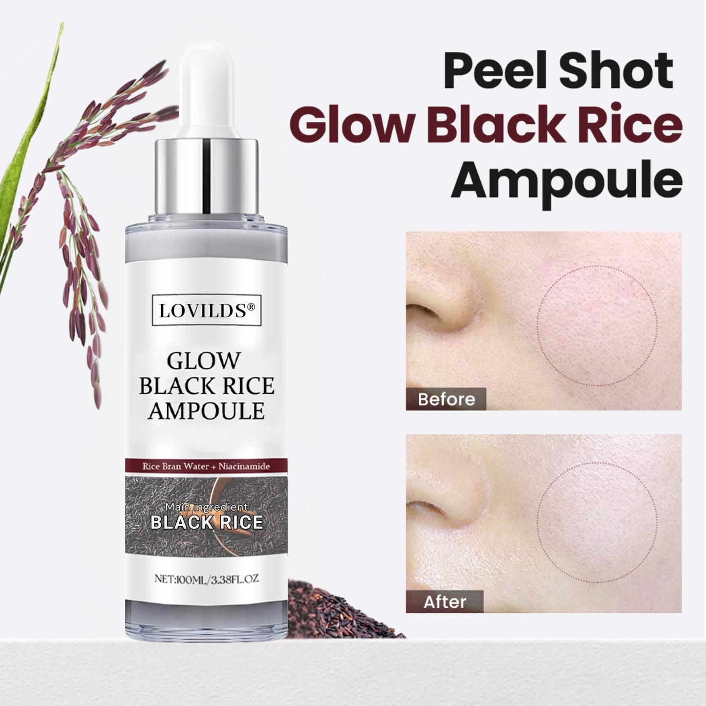 LOVILDS® Glow Black Rice Ampoule