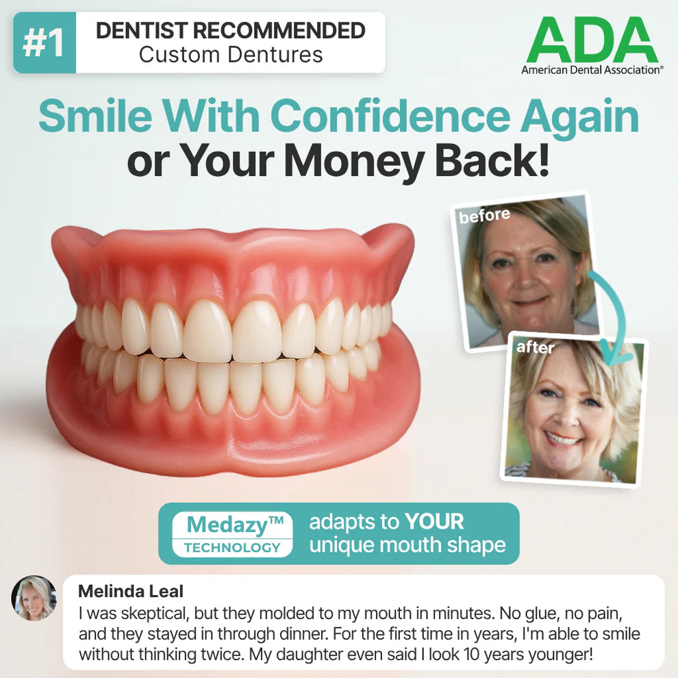 （OFFICIAL STORE） Medazy ™ Custom-Fit Full Functional Dentures